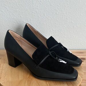 Journee Collection Crawford Womens Square Stacked Heel Pumps new 12